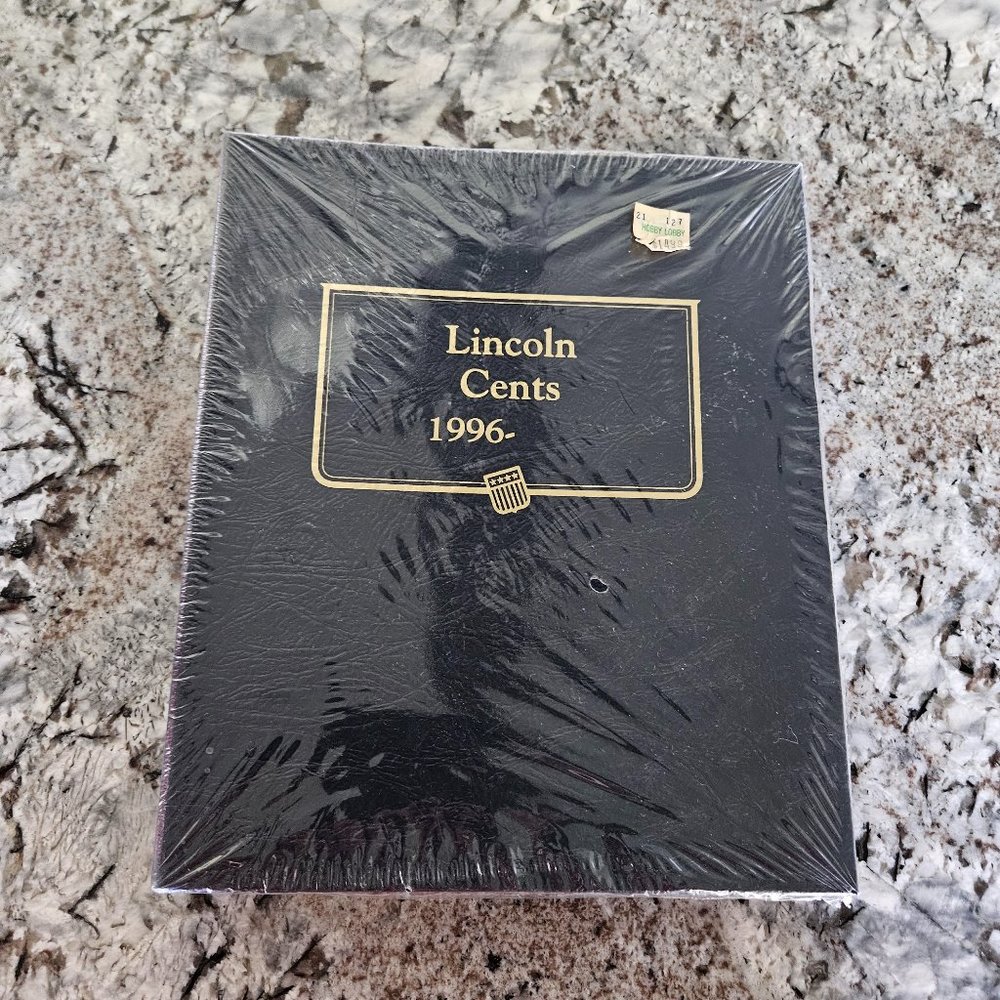 BRAND NEW WHITMAN CLASSIC NAVY LINCOLN CENTS ALBUM STARTING 1996 -